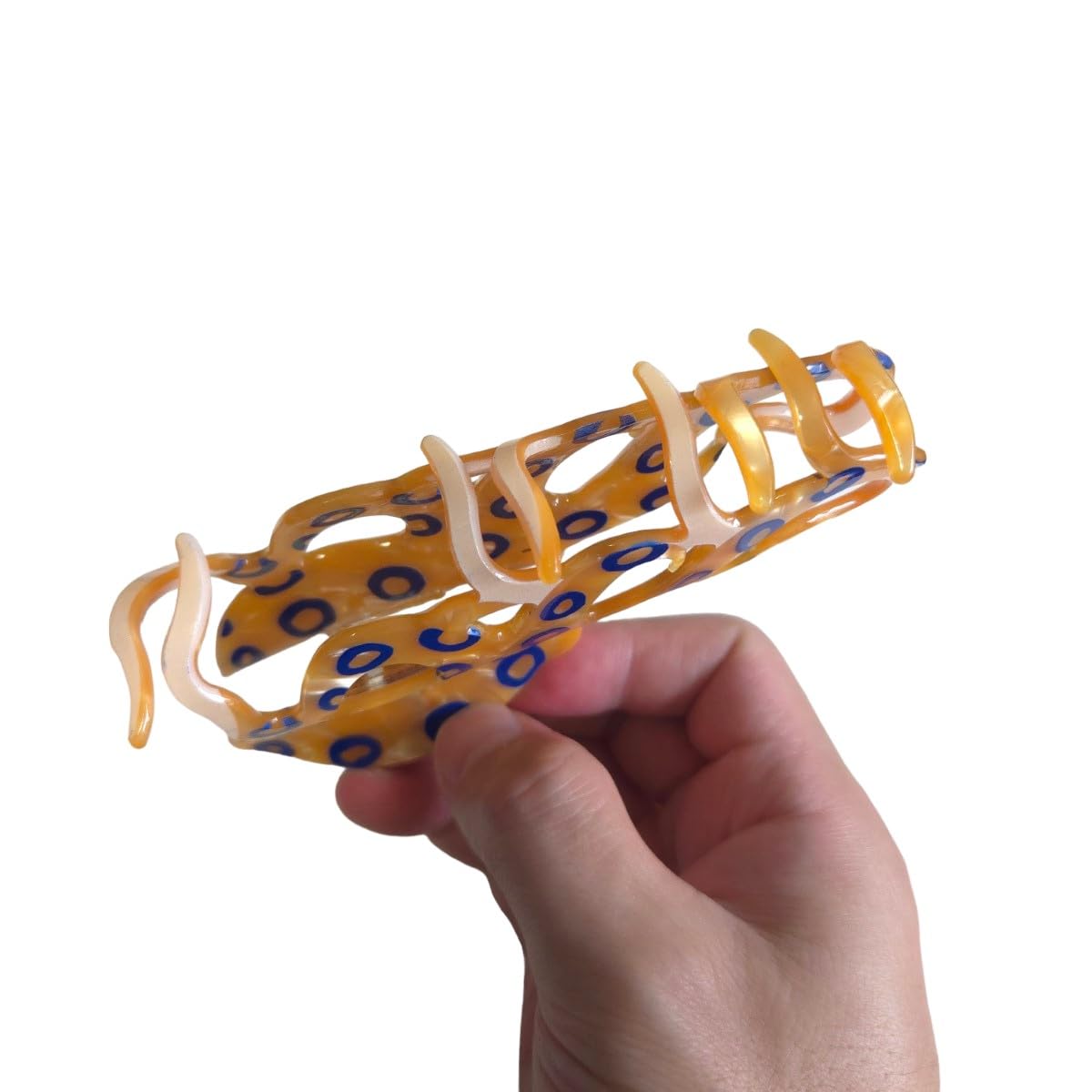 Octopus Design Large Hair Claw Clip – 12.5cm Acrylic Animal Hair Accessory, Strong Hold & Unique Style