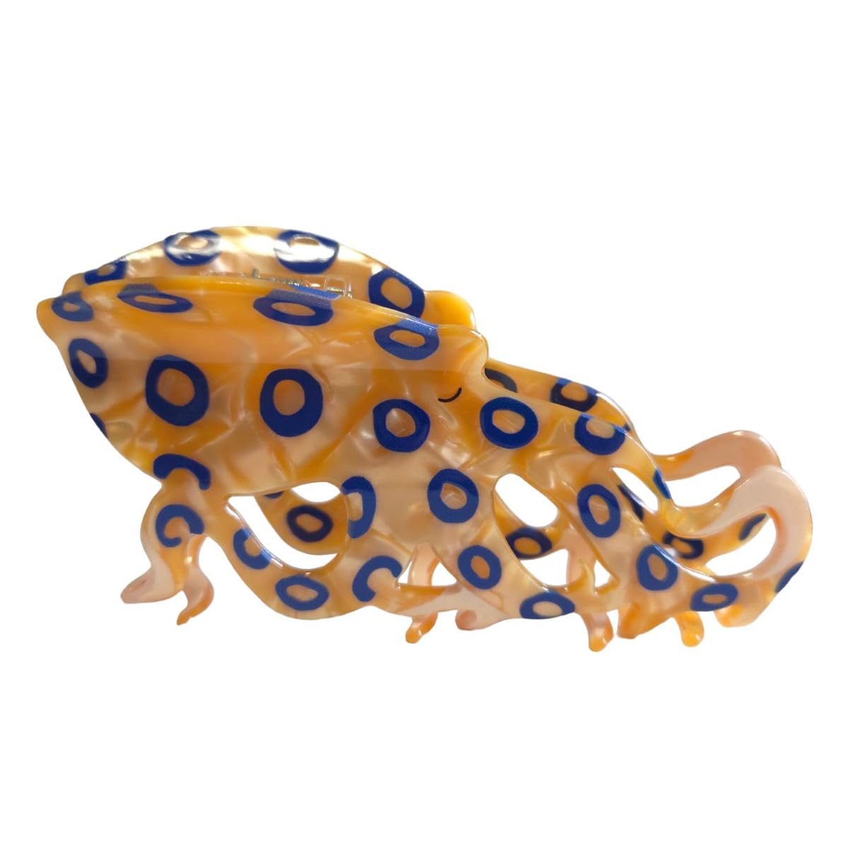 Octopus Design Large Hair Claw Clip – 12.5cm Acrylic Animal Hair Accessory, Strong Hold & Unique Style