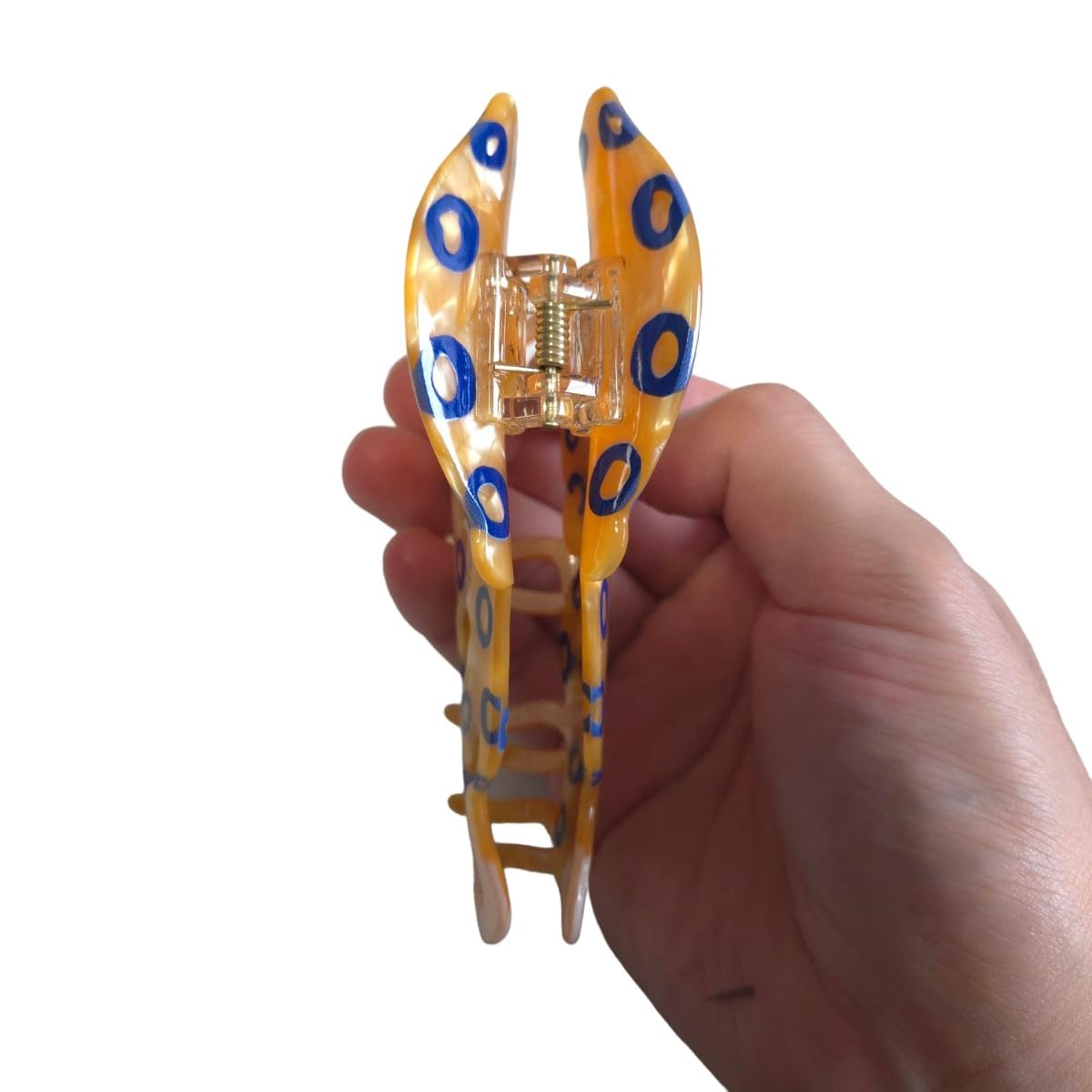 Octopus Design Large Hair Claw Clip – 12.5cm Acrylic Animal Hair Accessory, Strong Hold & Unique Style