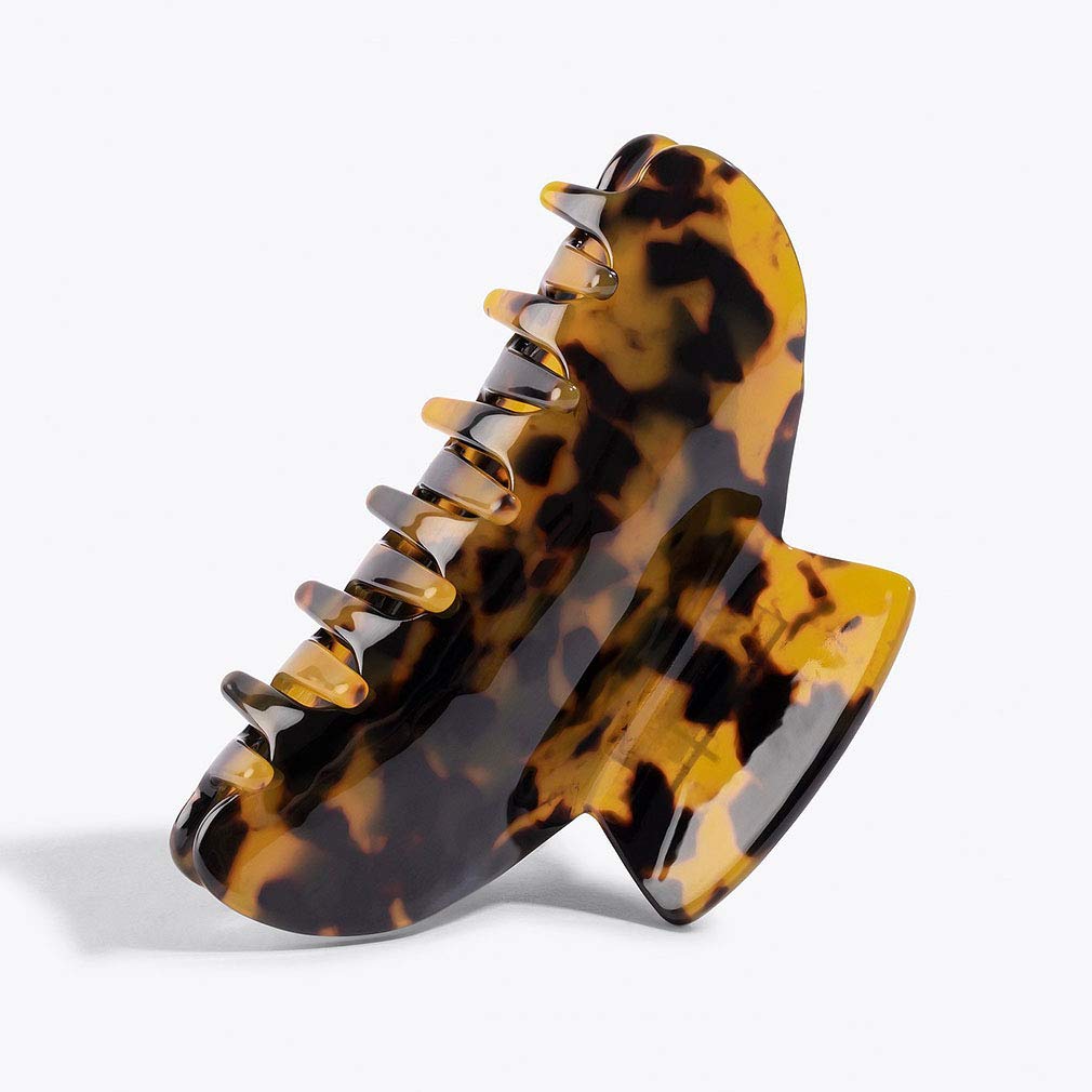 2 Pack Leopard Print Hair Claw Clips – 3.5x2 Inch Acrylic Large Strong Hold Non-Slip Hair Accessories for Women