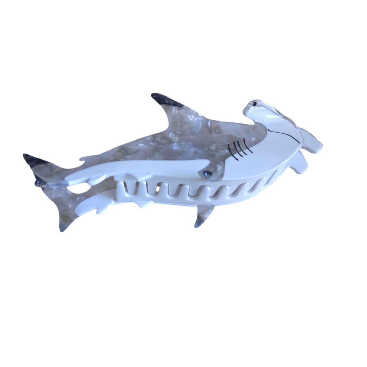 Hammerhead Shark Design Large Hair Claw Clip – 15cm Acrylic Animal Hair Accessory, Strong Hold & Unique Style