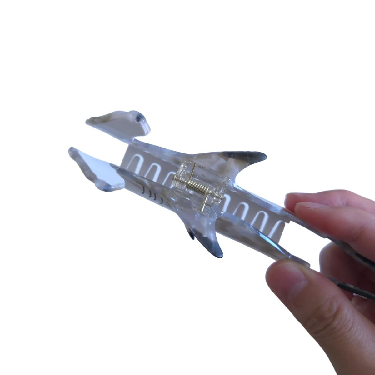Hammerhead Shark Design Large Hair Claw Clip – 15cm Acrylic Animal Hair Accessory, Strong Hold & Unique Style